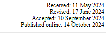 Received: 11 May 2024
Revised: 17 June 2024
Accepted: 30 September 2024
Published online: 14 October 2024