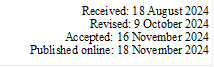 Received: 18 August 2024 
Revised: 9 October 2024  
Accepted: 16 November 2024  
Published online: 18 November 2024   
