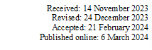 Received: 14 November 2023
Revised: 24 December 2023
Accepted: 21 February 2024
Published online: 6 March 2024
