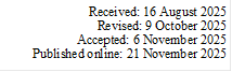 Received: 16 August 2025
Revised: 9 October 2025
Accepted: 6 November 2025
Published online: 21 November 2025